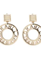 Náušnice k/circle logo archive earrings Karl Lagerfeld zlatý