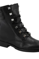 Kůžoné kotníkové boty studs Tommy Jeans černá