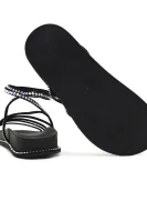 Sandály s přídavkem kůže Le Silla černá