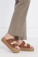 Kůžoné pantofle Casadei bronzově hnědý