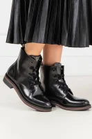 Kůžoné kotníkové boty Malin Gant černá