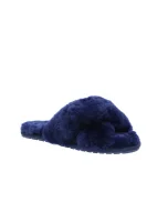Vlněné domácí obuv Mayberry s přídavkem kůže EMU Australia tmavě modrá