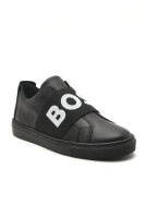 Kůžoné tenisky BOSS Kidswear černá
