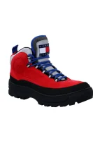 Trekové boty EXPEDITION s přídavkem kůže Tommy Jeans červený
