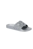 Pantofle stargate argento Casadei stříbrný