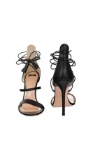Sandály na jehlovém podpatku Elisabetta Franchi černá