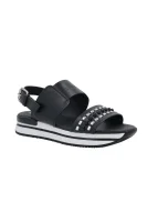 Kůžoné sandály H257 Hogan černá