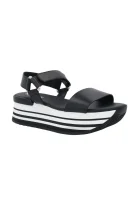 Kůžoné sandály H294 Hogan černá