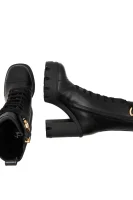 Kůžoné kotníkové boty Giuseppe Zanotti černá