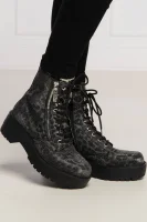 Kotníkové boty TAYTE s přídavkem kůže Guess černá