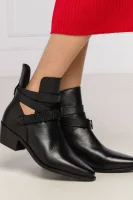 Kůžoné kovbojské boty TWINSET černá