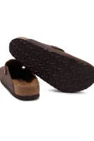 Kůžoné pantofle Boston LEOI Habana Birkenstock bronzově hnědý