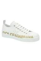 Kůžoné tenisky Dolce & Gabbana bílá