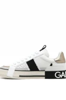 Kůžoné tenisky Dolce & Gabbana bílá
