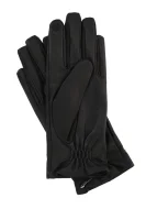 Kůžoné rukavice TWINSET černá