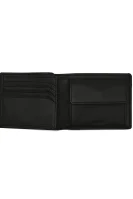 Kůžoný peněženka Handwritten_Trifold HUGO černá