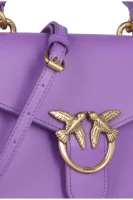 Kůžoná kabelka na rameno LOVE MINI TOP HANDLE SIMPLY 4 Pinko fialový