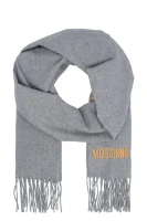 Vlněný šála Moschino šedý