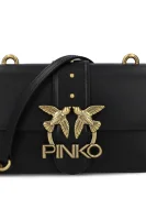 Kůžoná kabelka na rameno LOVE MINI ICON Pinko černá