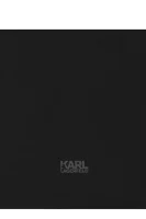 Kabelka shopper K/Ikonik tote s přídavkem kůže Karl Lagerfeld černá