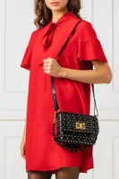 Kůžoná kabelka na rameno Red Valentino černá
