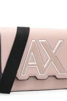 Kabelka na rameno Armani Exchange pudrově růžový