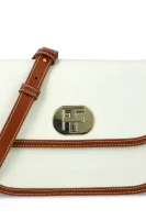 Crossbody kabelka s přídavkem kůže TWINSET béžová