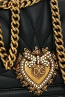 Kůžoná kabelka na rameno Dolce & Gabbana černá
