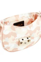 Crossbody kabelka METROPOLIS MINI s přídavkem kůže Furla pudrově růžový