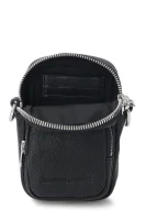 Kůžoná crossbody kabelka LANYARD McQ Alexander McQueen černá
