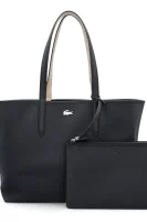 Oboustranná kabelka shopper + váček Lacoste černá