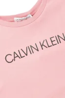 Tričko INSTITUTIONAL | Regular Fit CALVIN KLEIN JEANS růžová