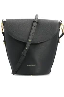Kůžoná kabelka na rameno Diana Coccinelle černá