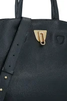 Kůžoná kabelka shopper Etoile Coccinelle černá
