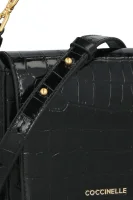 Kůžoná kabelka na rameno Coccinelle černá