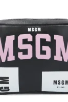 Kůžoná crossbody kabelka MSGM černá