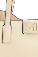 Kůžoná kabelka na rameno Fama Marella krémová
