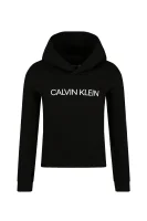 Mikina | Cropped Fit CALVIN KLEIN JEANS černá