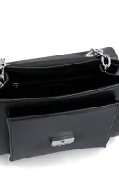 Kůžoná kabelka na rameno Victoria Top Handle HUGO černá