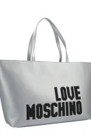 Kabelka shopper Love Moschino stříbrný