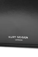 Skórzana kabelka na rameno Kurt Geiger černá