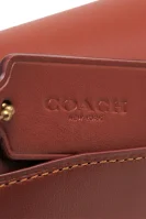 Kůžoná kabelka na rameno Coach bronzově hnědý
