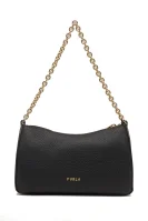 Kůžoná kabelka na rameno Primula Furla černá
