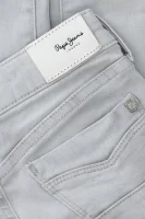 Džíny Pixlette | Slim Fit Pepe Jeans London popelavě šedý