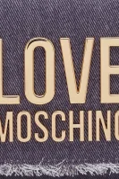 Kabelka na rameno denim Love Moschino fialový