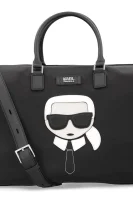 Cestovní taška Ikonik Weekender Karl Lagerfeld černá