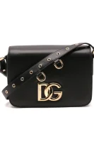 Kůžoná crossbody kabelka Dolce & Gabbana černá
