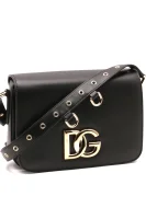 Kůžoná crossbody kabelka Dolce & Gabbana černá