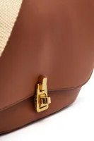Kůžoná kabelka na rameno Coccinelle bronzově hnědý