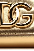 Kůžoná crossbody kabelka Dolce & Gabbana zlatý